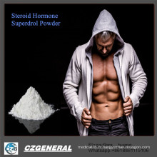 Poudres stéroïdes de Methyldrosta-Nolone Superdrol de pureté de la poudre 99% de bodybuilding d&#39;hormone